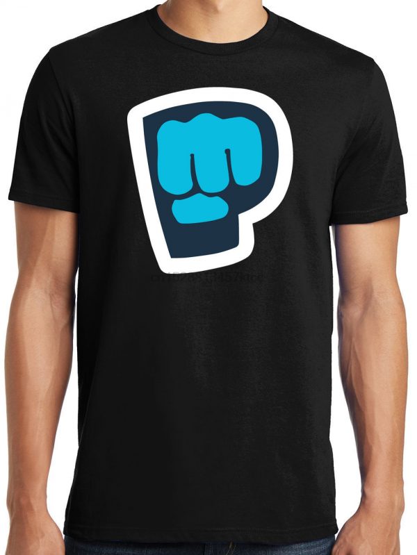 Limited PewDiePie Bro Fist Logo YouTuber Black T Shirt Size S 5XLMens Clothing T Shirts - PewDiePie Merch