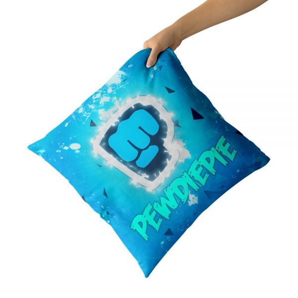 PewDiePie Cotton Canvas custom pillow custom covers Throw Pillow Pillow Covers Sofa Pillow 1 - PewDiePie Merch
