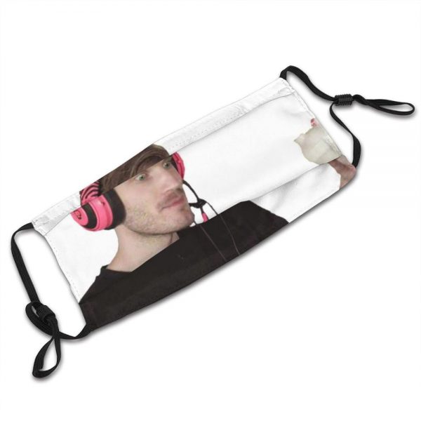 Pewdiepie Enjoying Some G Fuel Edition Reusable Mouth Mask Filter Cool Funny Masks Pewdiepie Felix Youtube 3 - PewDiePie Merch