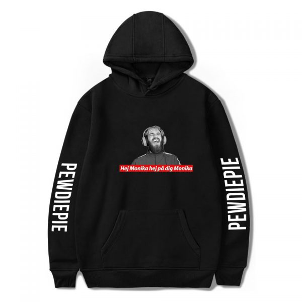 Pewdiepie Sweatshirts Loose Young Casual Adult Letter Men s Hoodies 2020 New Stylish Logo Clothes Full 3 - PewDiePie Merch
